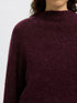 Selected Femme sia ras knit T-neck fig